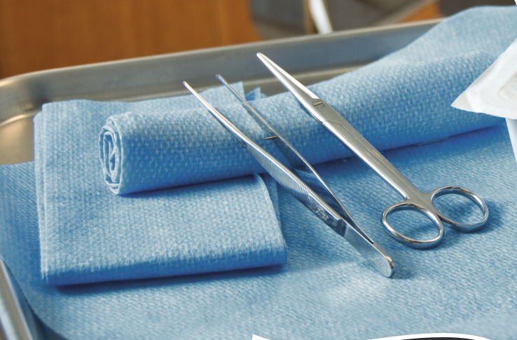 61643 Graham Medical® blue 17` x 24` Abbi® O.R. Towels